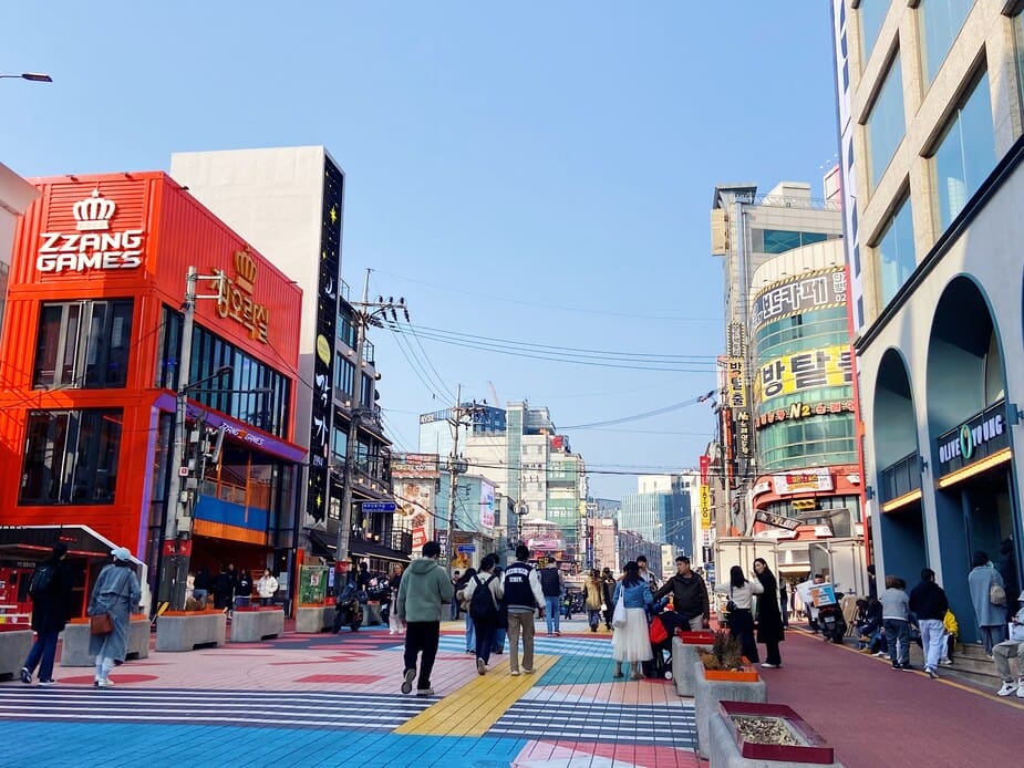 De straten van Hongdae