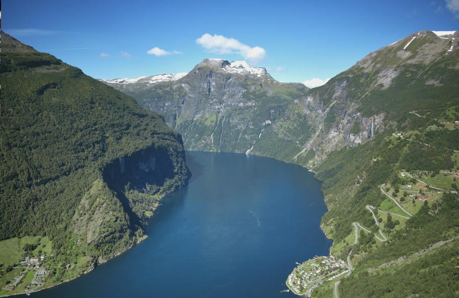 De Geirangerfjord in Noorwegen