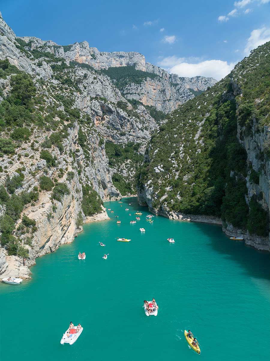 Het blauwe water bij Gorges du Verdon