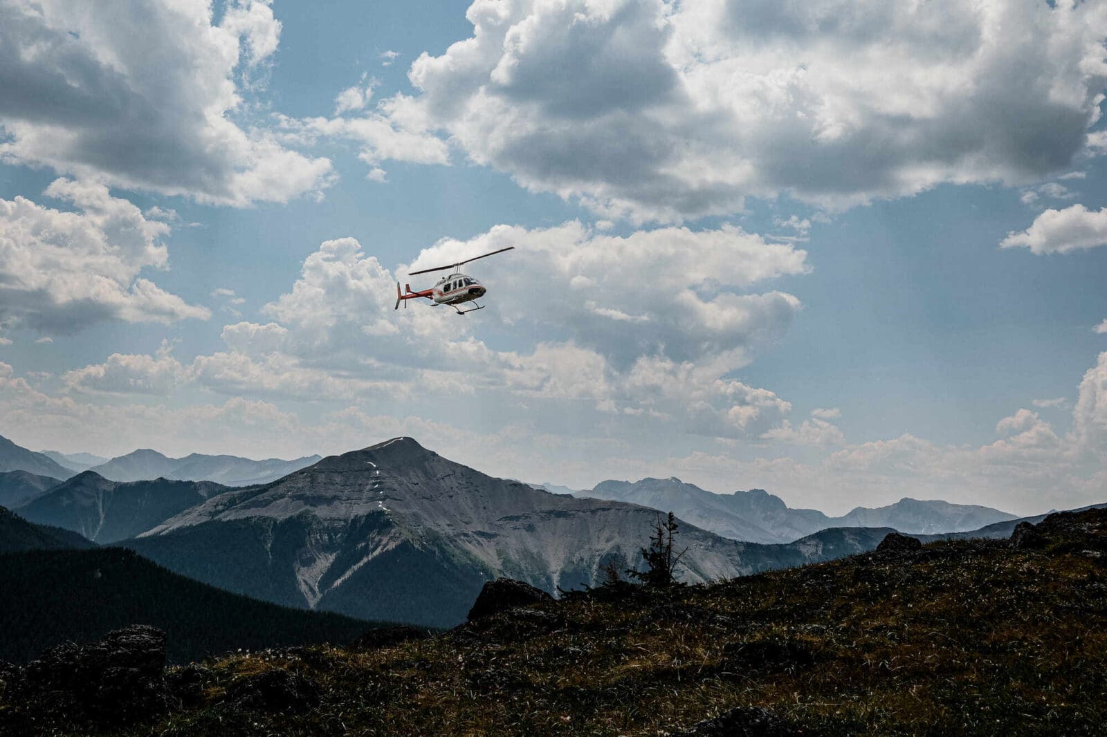 Helicopter in Jasper