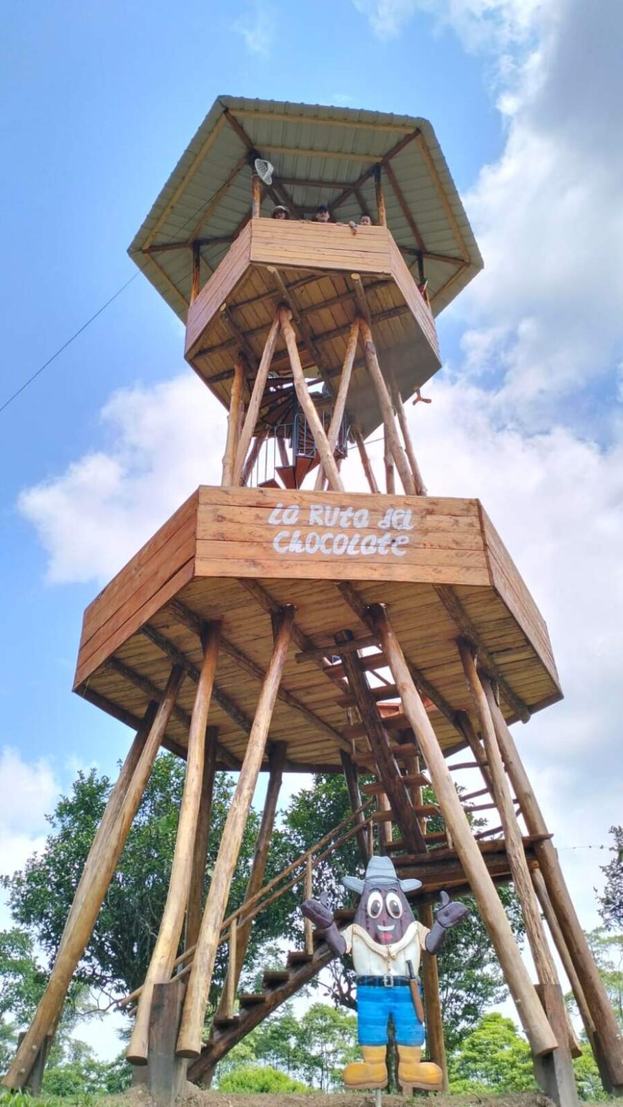 Mirador bij de Chocoladeroute in Colombia