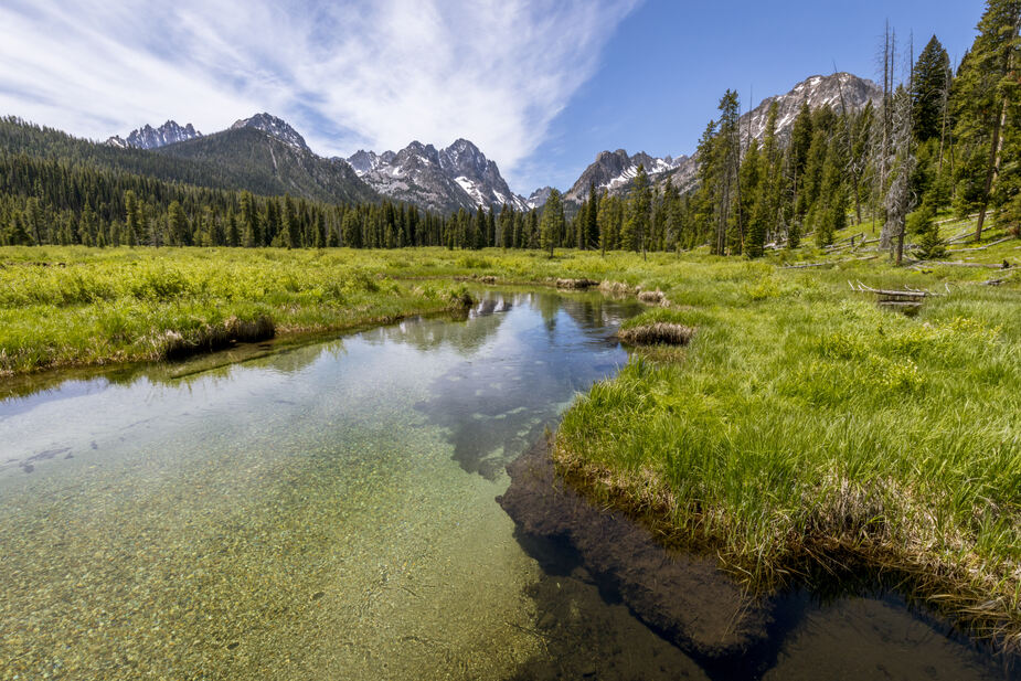 Fish Creek Trail in Sawtooth Range