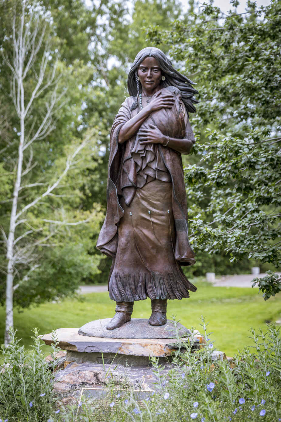 Standbeeld van Sacajawea in Salmon