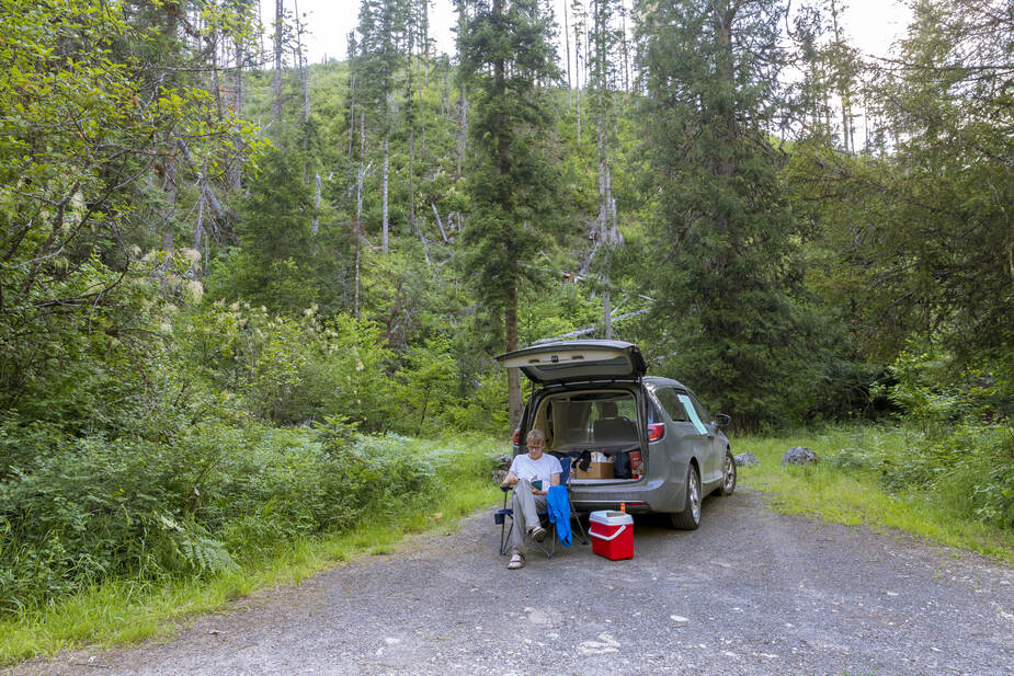 Rijden door Idaho en Montana