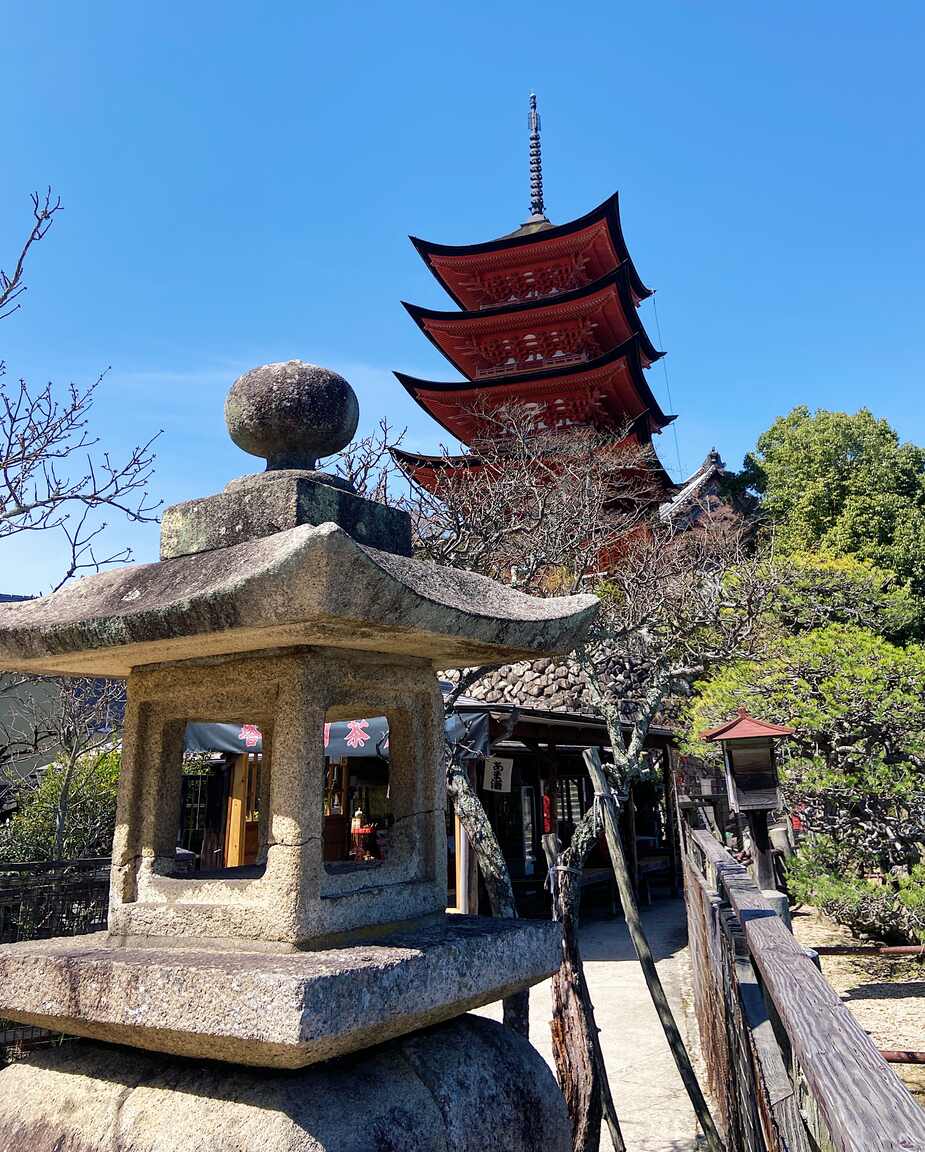 Tempels op Miyajima eiland