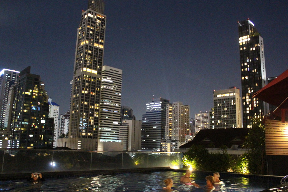 Rooftop pool in Bangkok