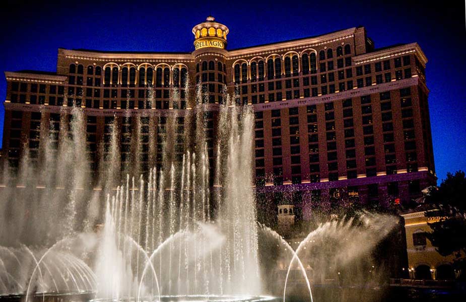 De fonteinen bij Bellagio casino Las Vegas