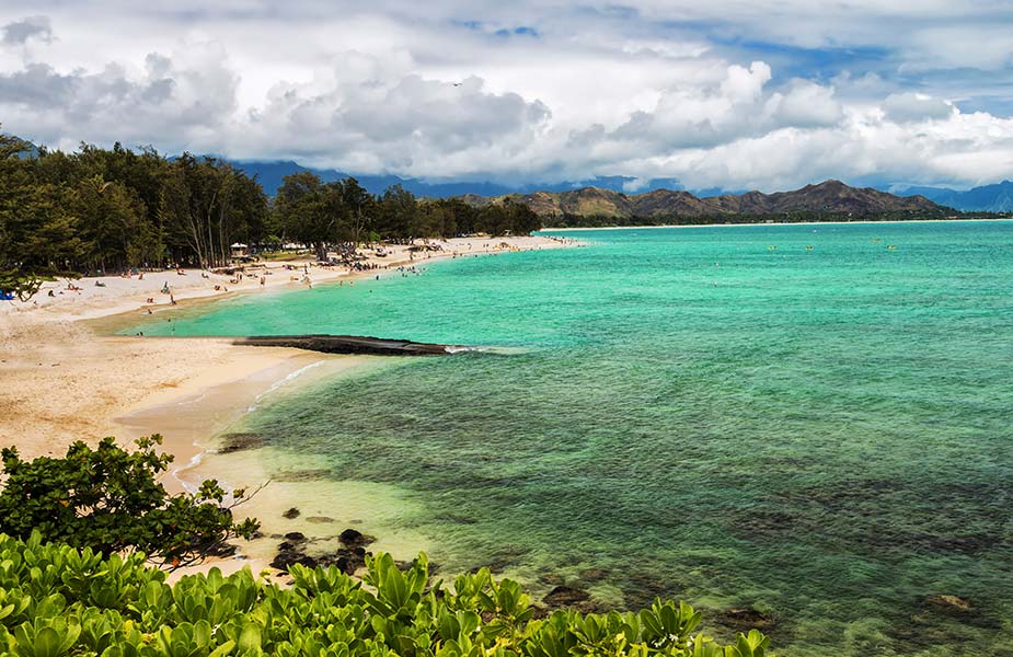 Kailua strand op Oahu