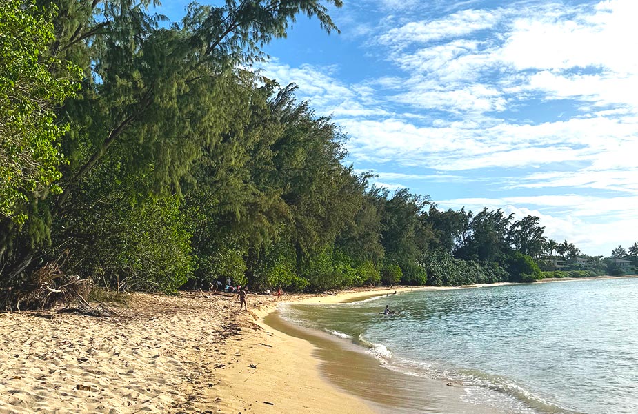 Strand op Kawela Beach Oahu