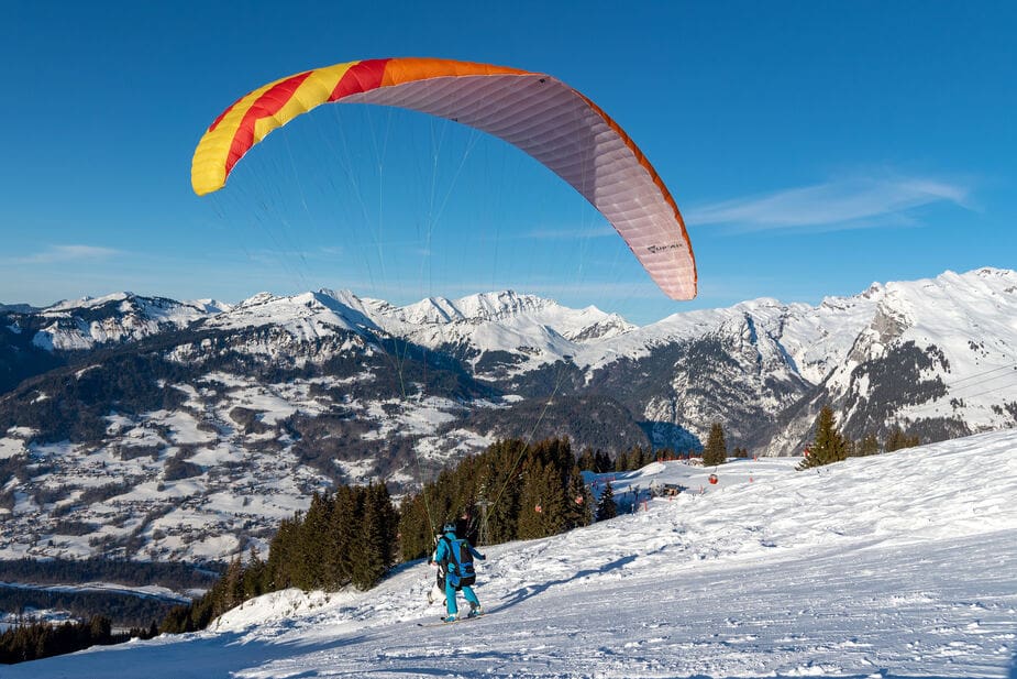 Paragliden in Samoëns