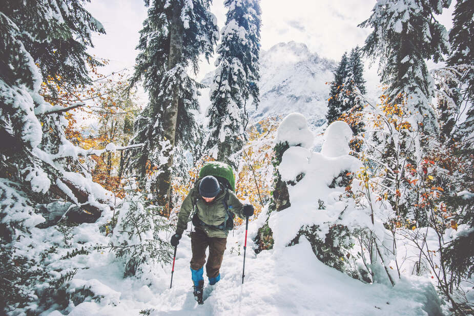 In de natuur in Samoëns tijdens de wintervakantie 