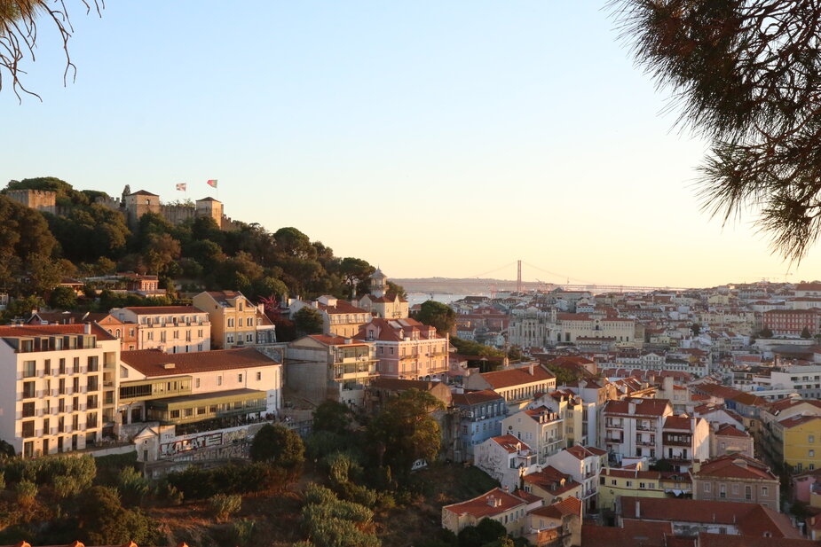 Mooi uitzichtpunt in Lissabon