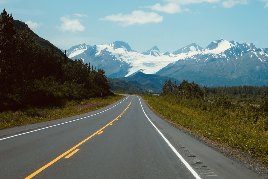 Rijden door Alaska